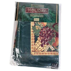 Holiday Tobin Harvest Oblong Tablecloth 52" X 70" Golden Harvest Green Autumn